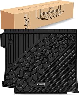LASFIT Cargo Mat for Jeep Wrangler JL 2018-2026 2027 4 Doors with SUBWOOFER | Trunk Mat for Flat Load Floor, Not for JK/Not PHEV/Not 2-Door, Custom Fit All Weather TPE Liner, Gas Type, Black