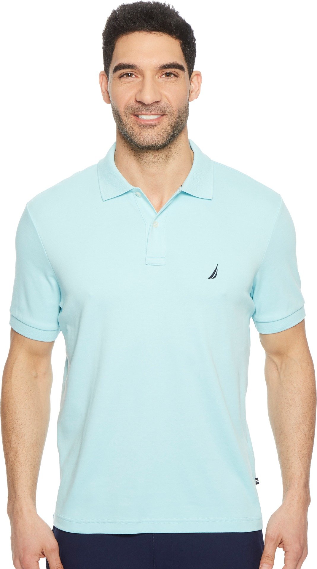 Nautica Men's Classic Fit Short Sleeve Solid Soft Cotton Polo Shirt
