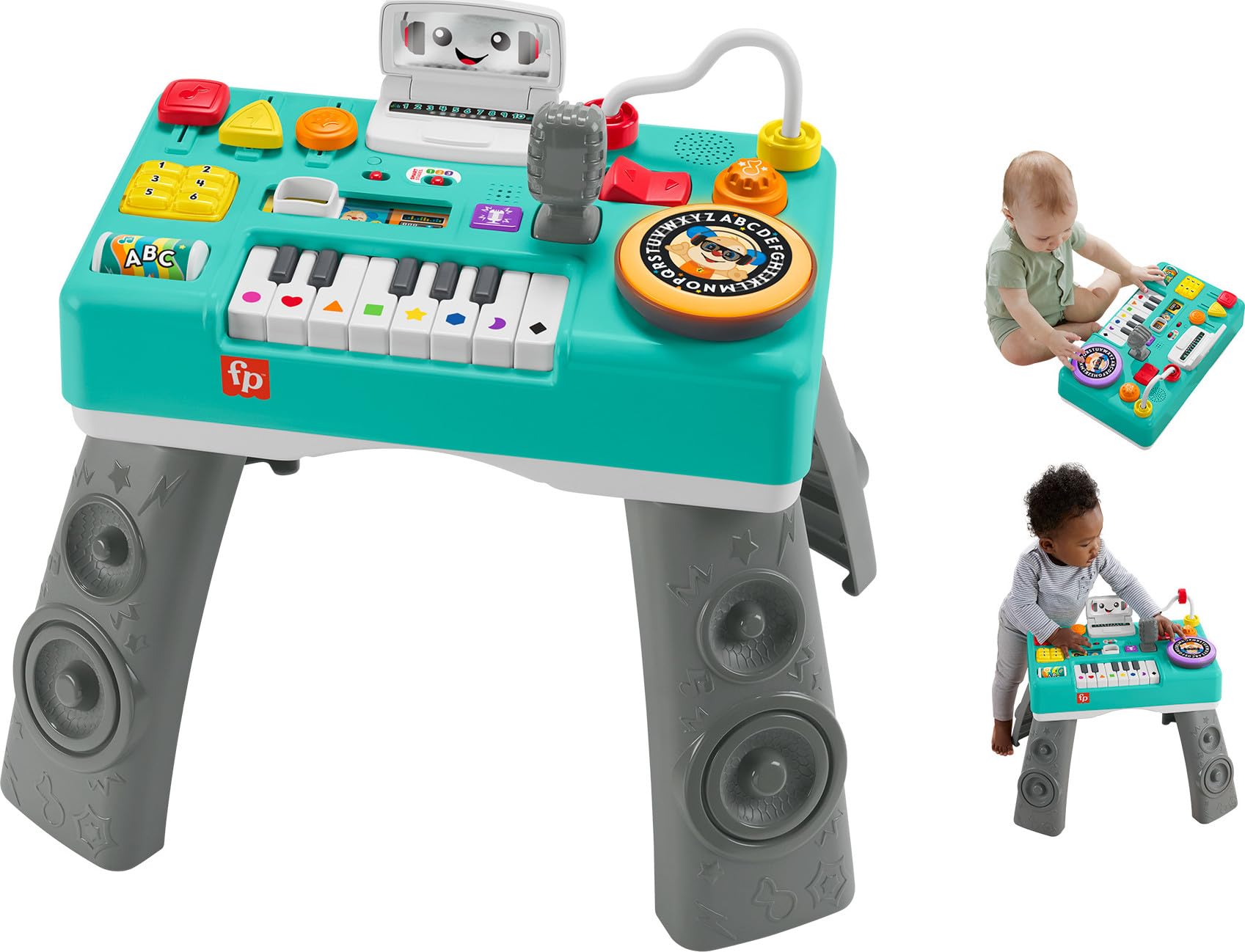 Fisher-Price Laugh & Learn Mix & Learn DJ Table | Musical Toy, 100+ Learning Son