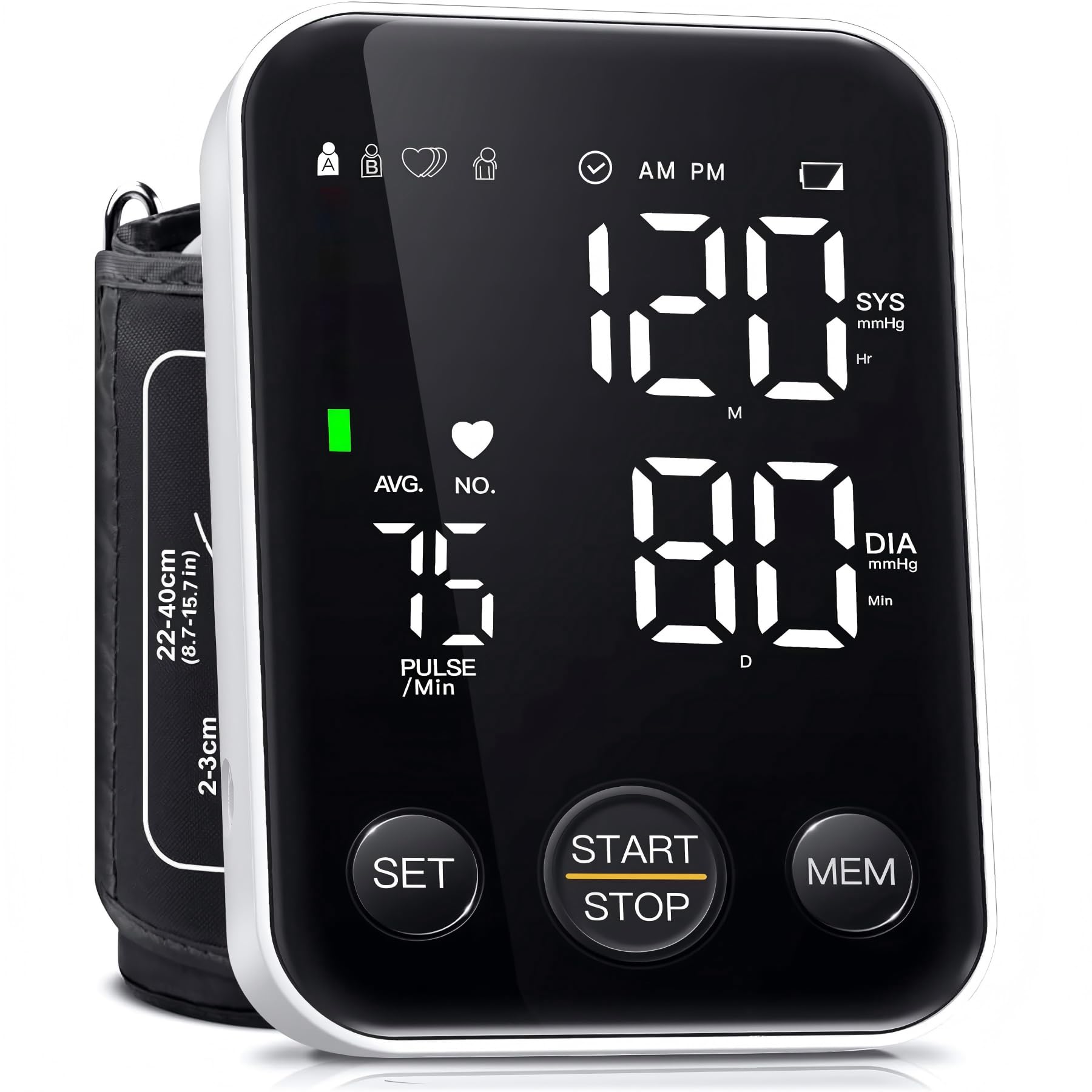 Oklar FDA Cleared Blood Pressure Monitor Upper Arm BP Machine for Home Use | Cli