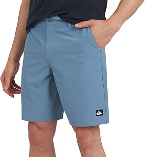 Quiksilver Mens Regular Fit Fixed Waist Water Friendly Active Hybrid ShortsCasual Shorts