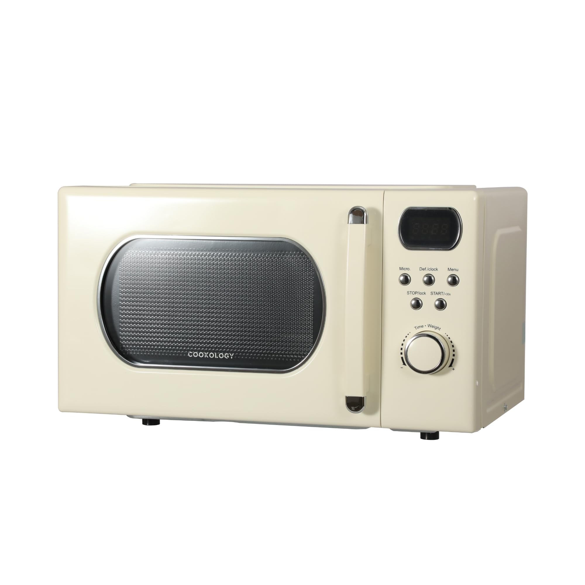 Cookology 20L Freestanding Retro Microwave 800W - 25.5cm Turntable - Cream | 8 A