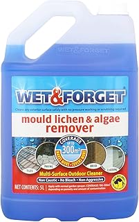Wet & Forget Mould, Lichen & Algae Remover, Outdoor Surface Cleaner, 5L