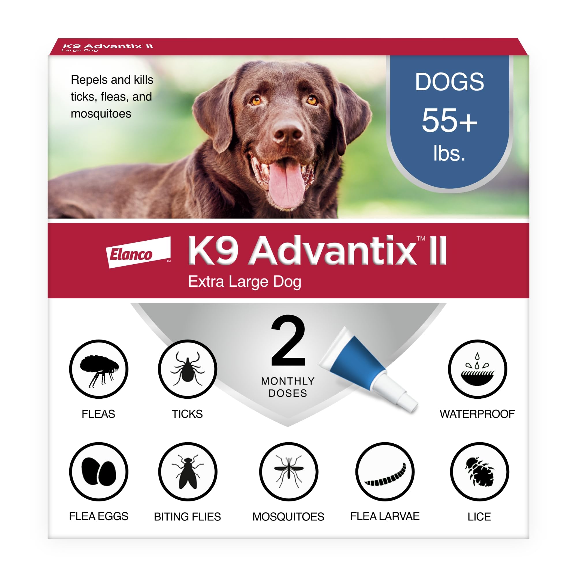 K9 Advantix II XL Dog Vet-Recommended Flea, Tick & Mosquito Treatment & Preventi