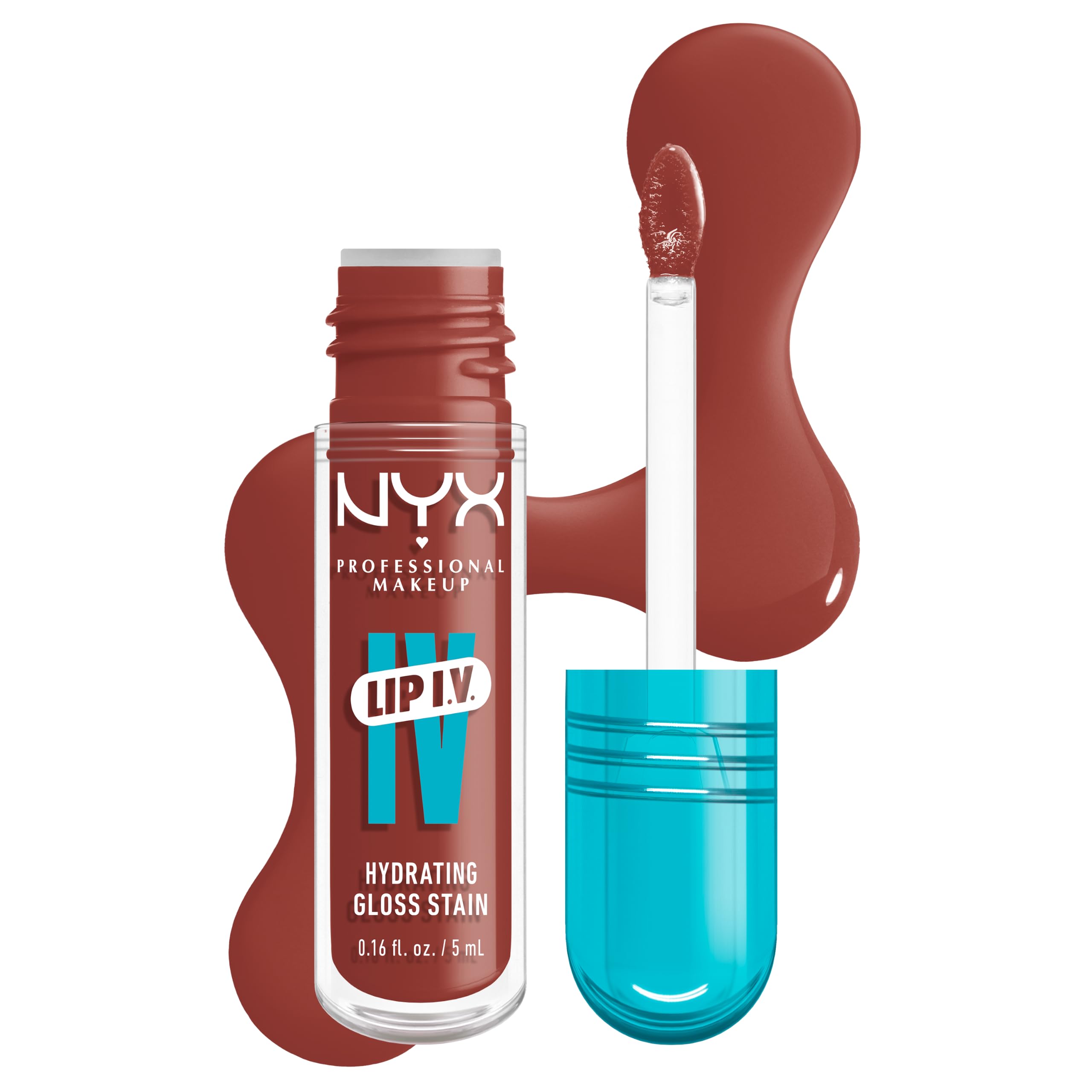 NYX Lip Gloss Professional Makeup Lip IV Lip Stain, 1-Swipe Vitamin-Infused Long