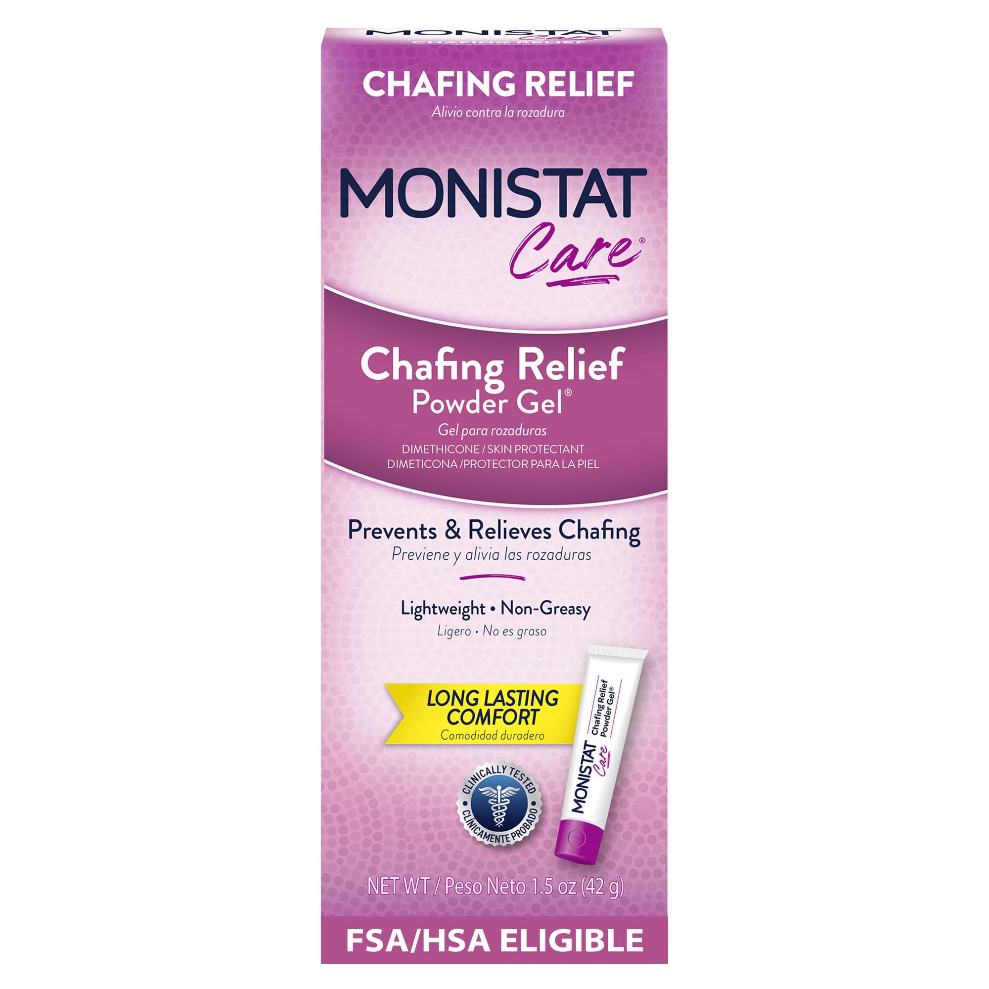 Monistat Chafing Relief Powder Gel, Long-Lasting Protection, 1.5 Oz | Protects S