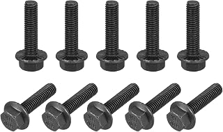 M5-0.8 x 20mm Serrated Flange Hex Bolt 10.9 Grade Carbon Steel (Pack of 10)