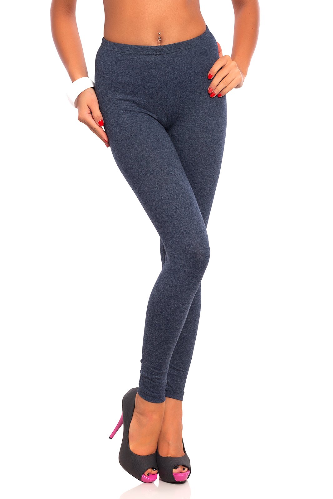 FUTURO FASHION - Women's Long Leggings - Soft Cotton - Plus Sizes
