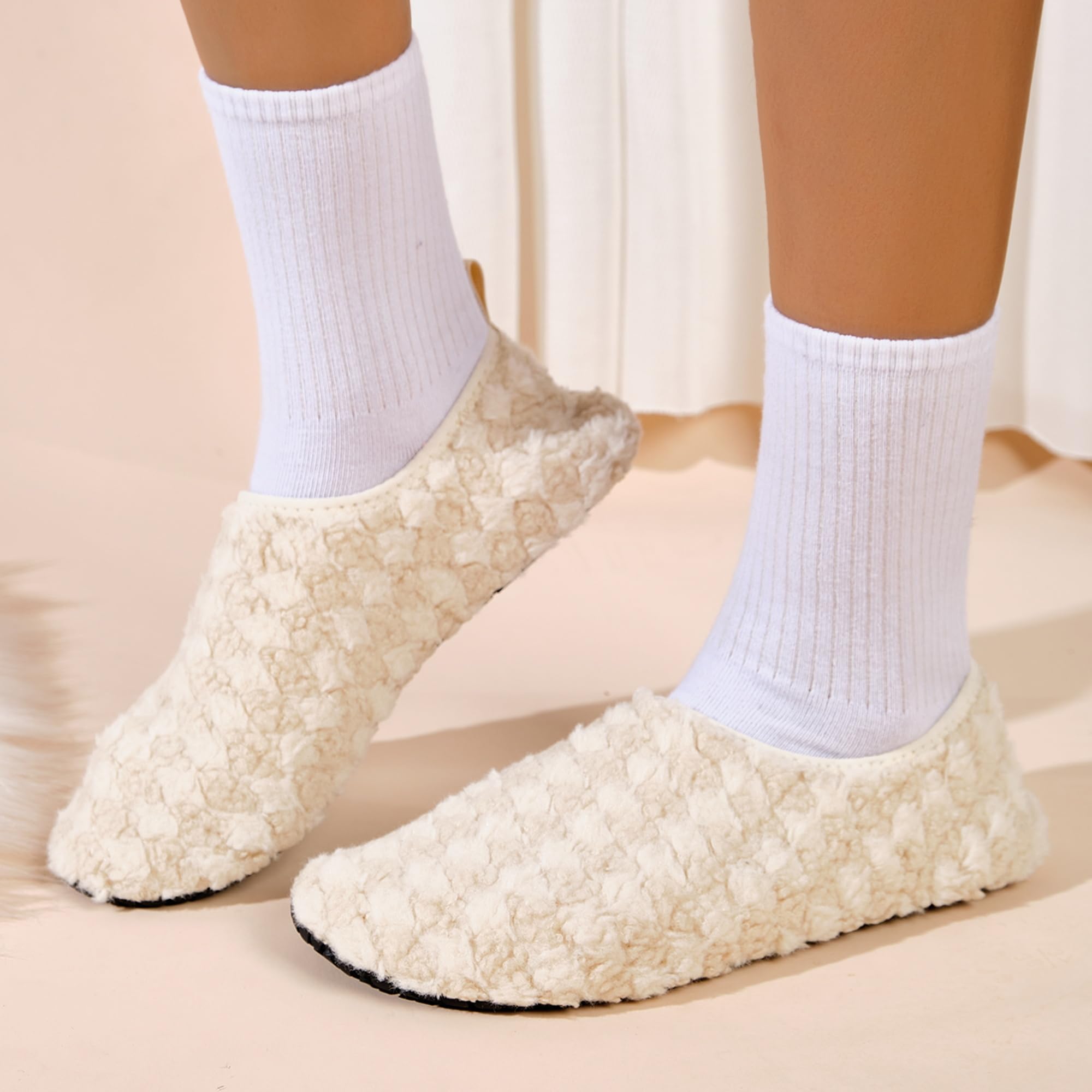 Home Slippers for Women Men Winter Warm Slippers Thermal Soft Lightweight Slippe