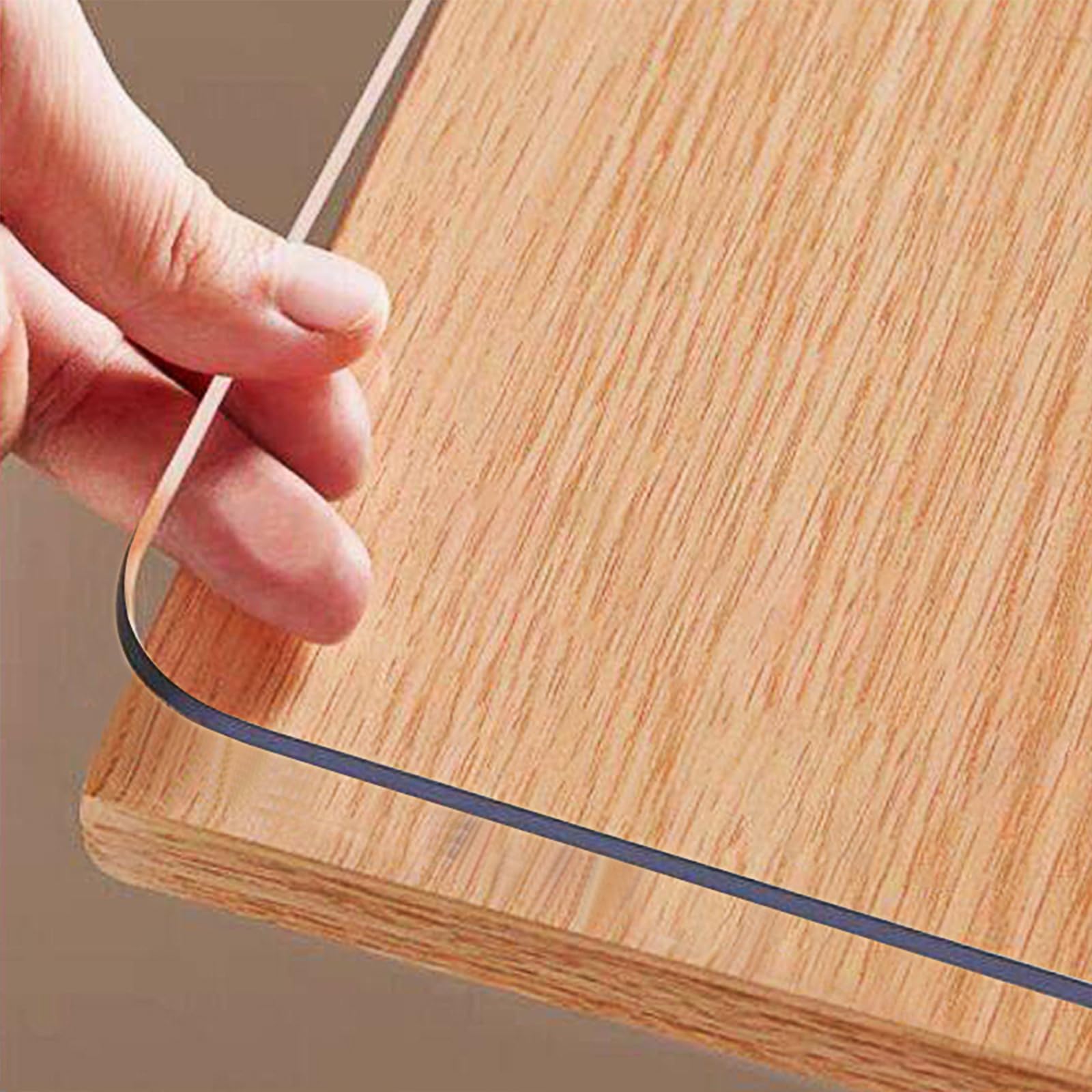 OstepDecor Clear Table Protector 24 x 48 Inch, Plastic Table Cover | 1.5mm Thick