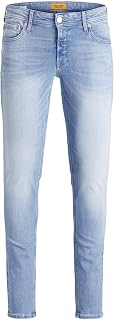 Jack & Jones Liam Original AM 002 Men's Skinny Fit Jeans, Blue (Denim Blue), 34W / 32L