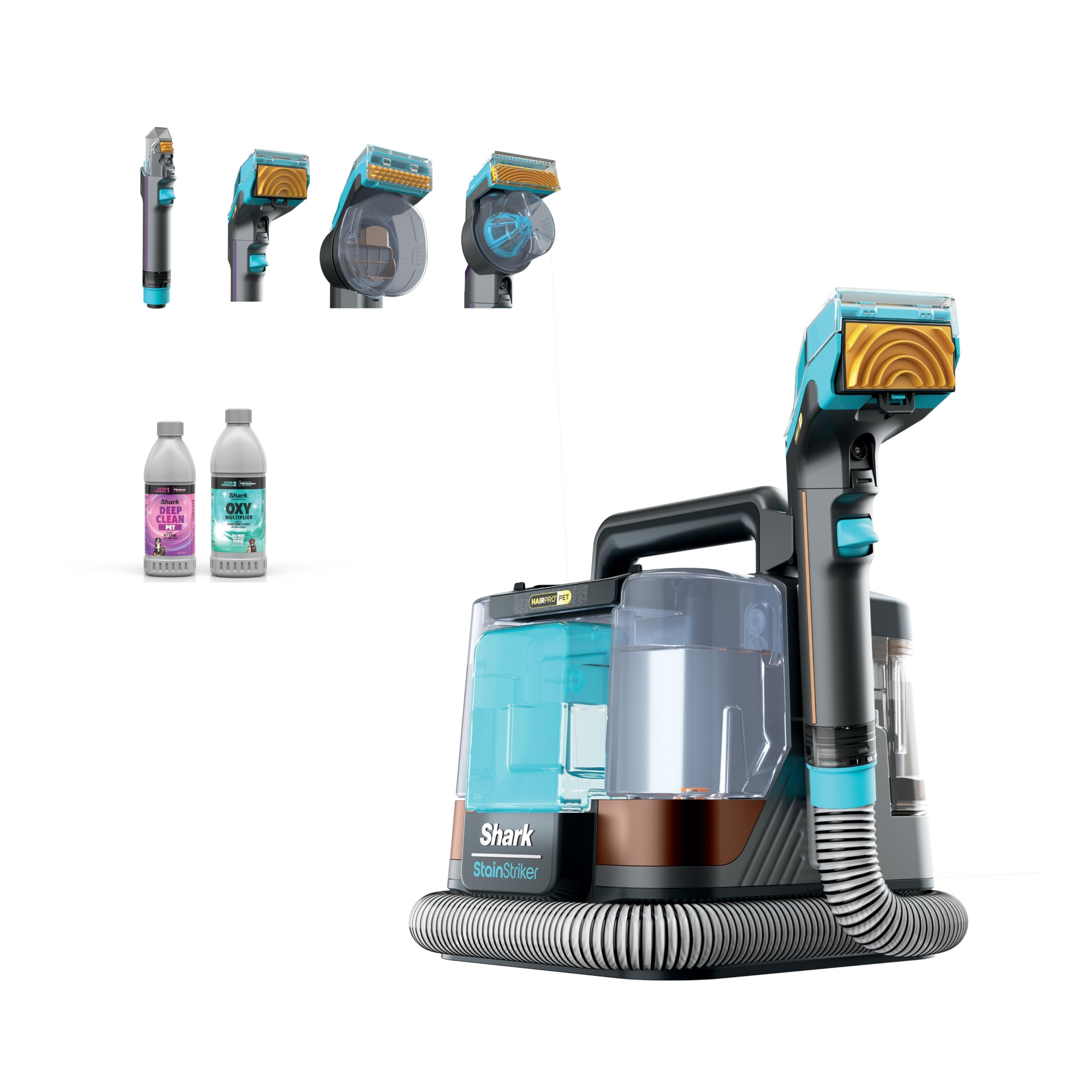 Shark StainStriker HairPro Pet, Portable Spot, Stain, & Odour Eliminator for Car