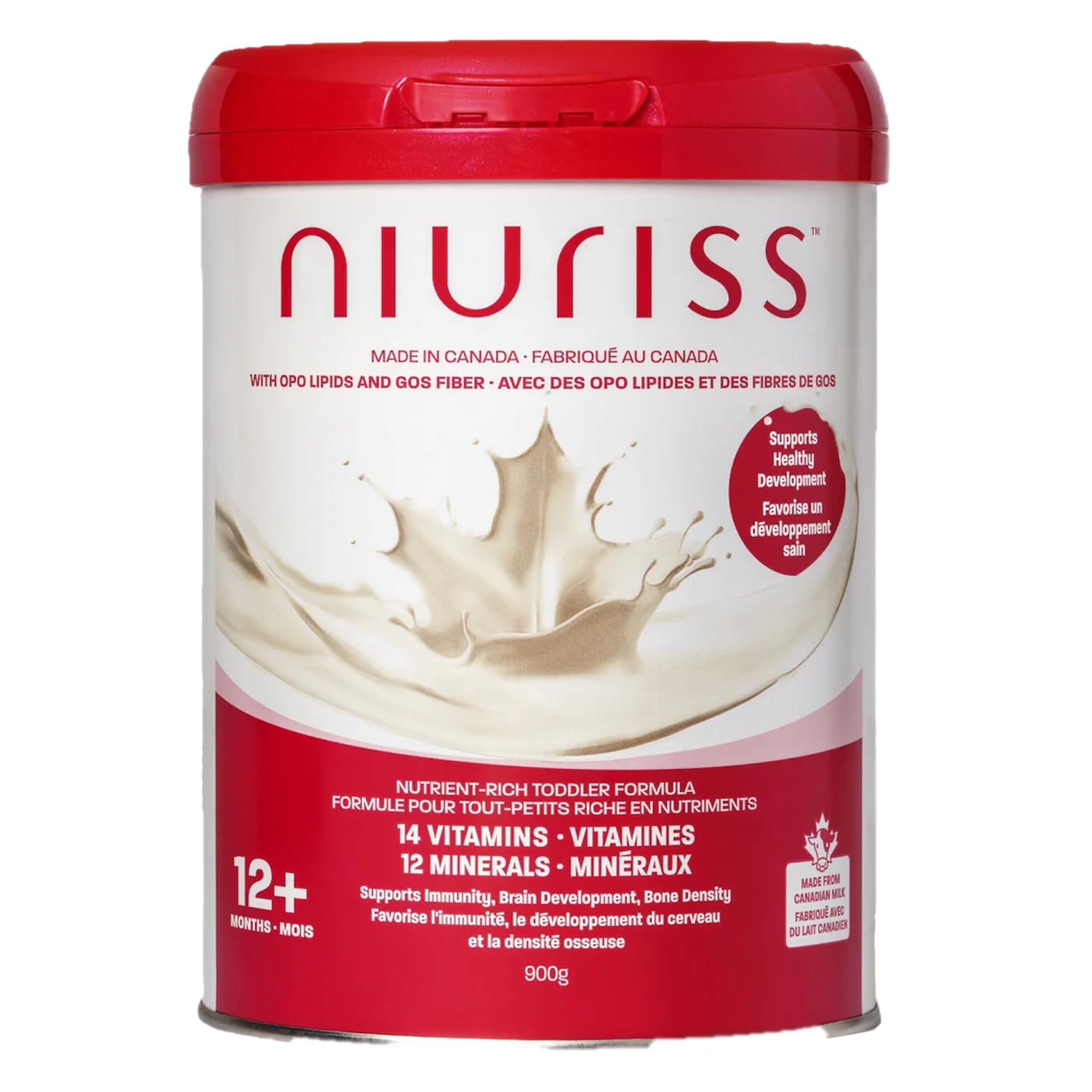 Niuriss Toddler Formula, 12-36 months, 900g | 27 micronutrients, OPO Lipids and 