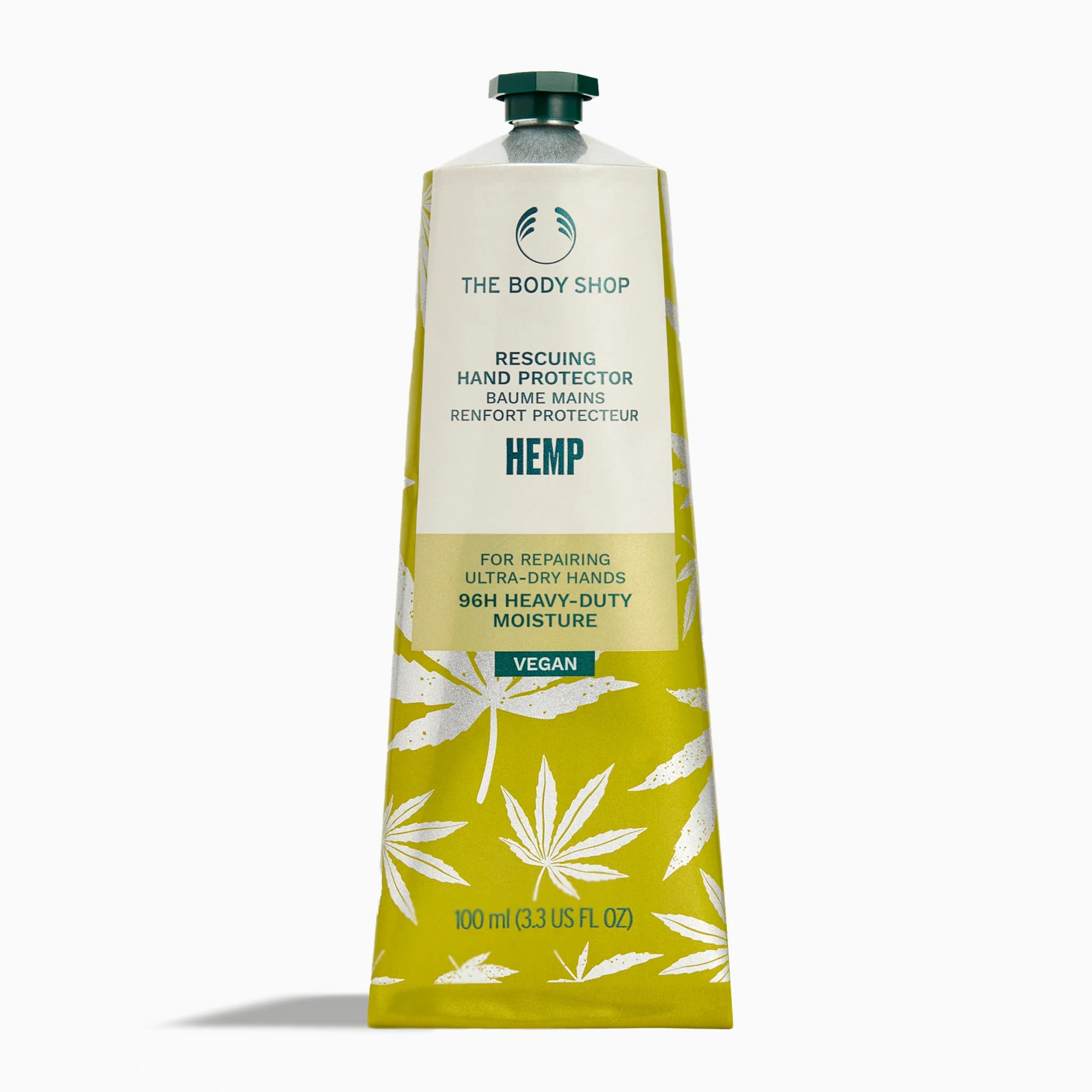 The Body Shop Hemp Hand Protector 100ml, Hard-Working Hand Cream for Very Dry, C