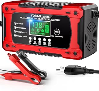 Car Battery Charger 10 A Battery Charger 12 V LCD Display Repair Mode