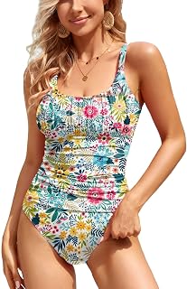 YNIQUE Women One Piece Swimsuit Tummy Control U Neck Monokini