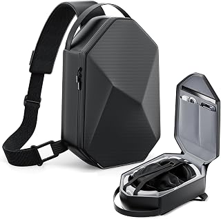 ANNAPRO Carrying Case for Meta Quest 3/Quest 3S/Quest 2/Steam frame/Apple Vision Pro 2, Fashion Crossbody VR Bag Compatible with Kiwi Design/BOBOVR Elite Battery Strap Accessories, Shoulder Travel Bag