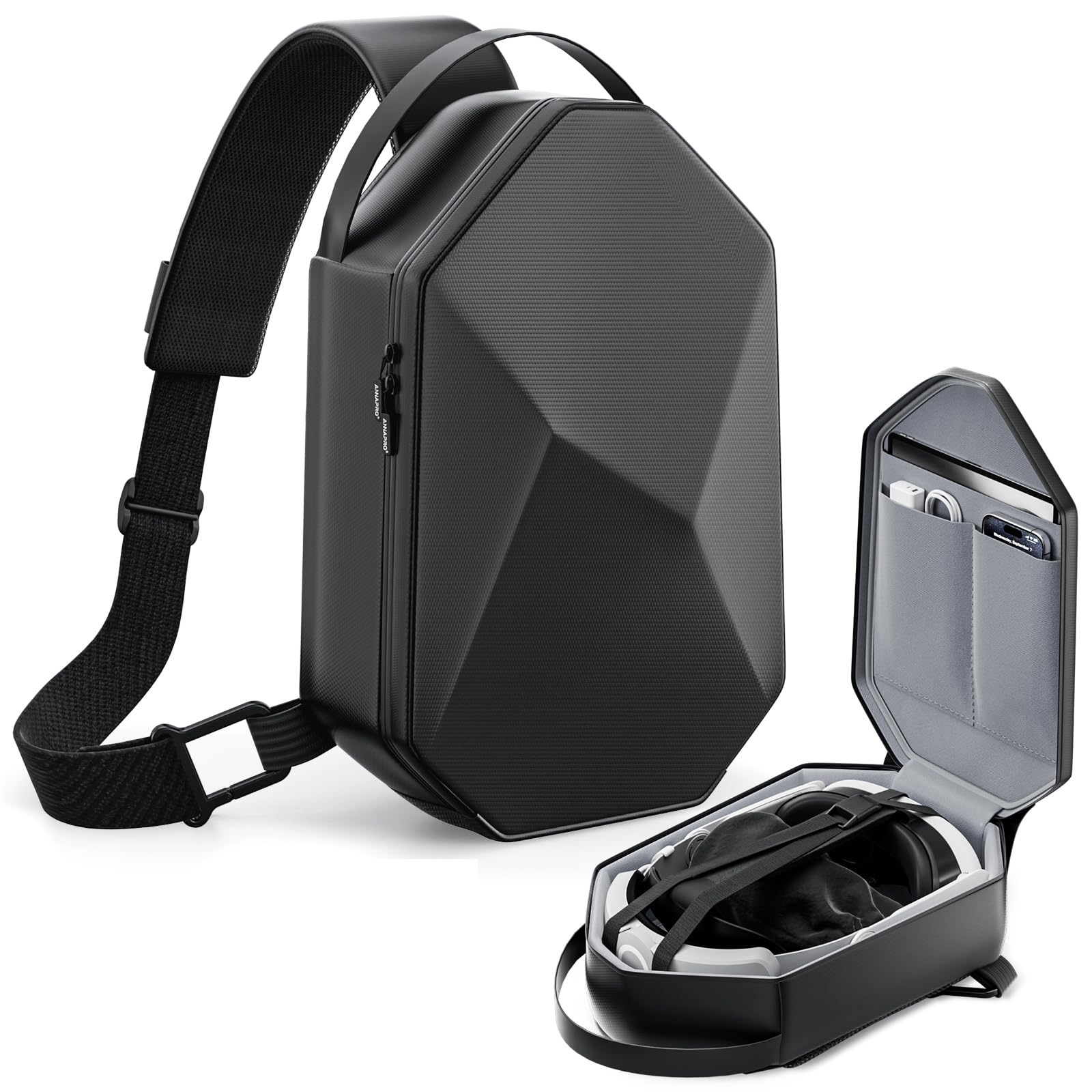 ANNAPRO Carrying Case for Meta Quest 3/Quest 3S/Quest 2/Steam frame/Apple Vision