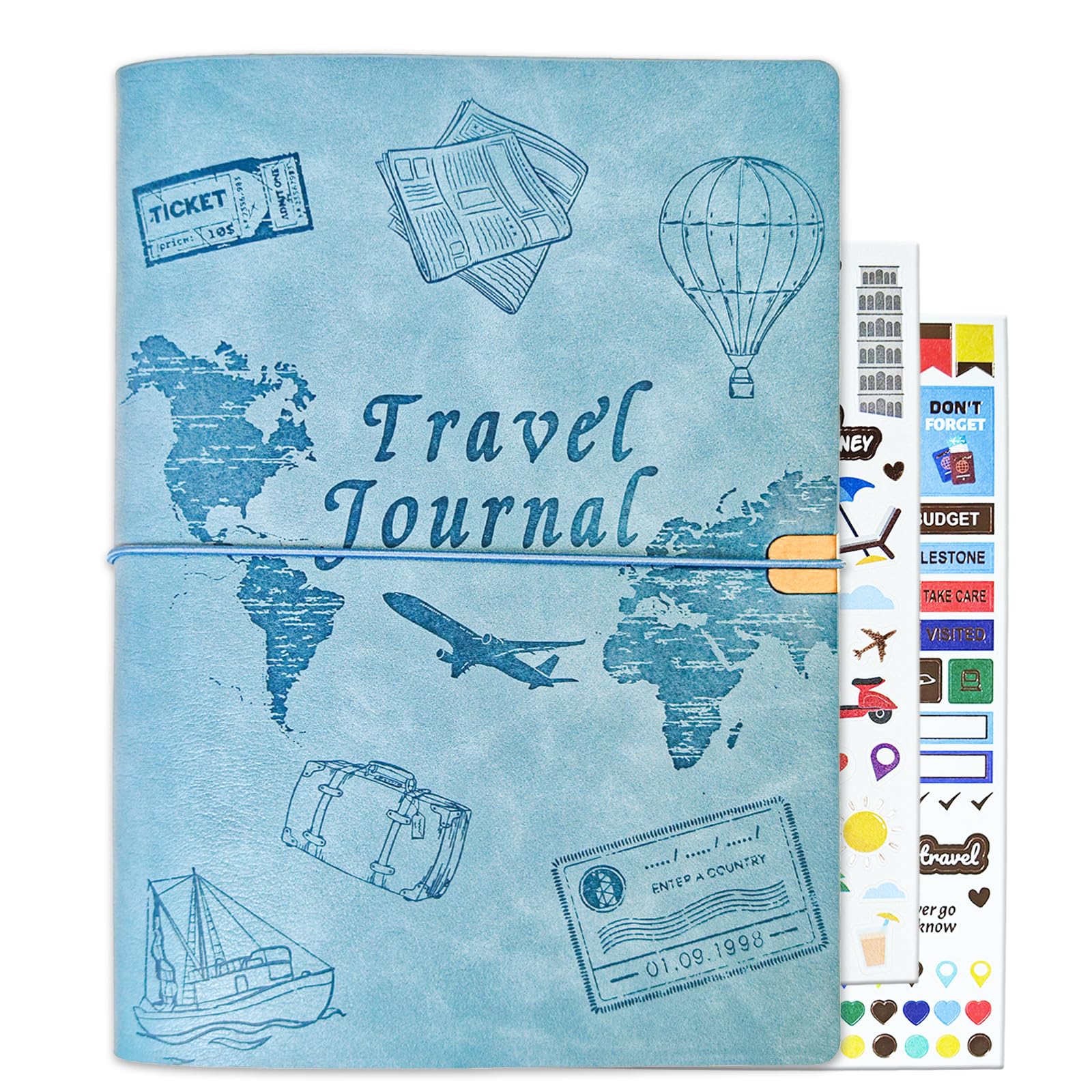 Tolivip Travel Journal for Women Men and Couples, Leather Travel Notebook | Refi
