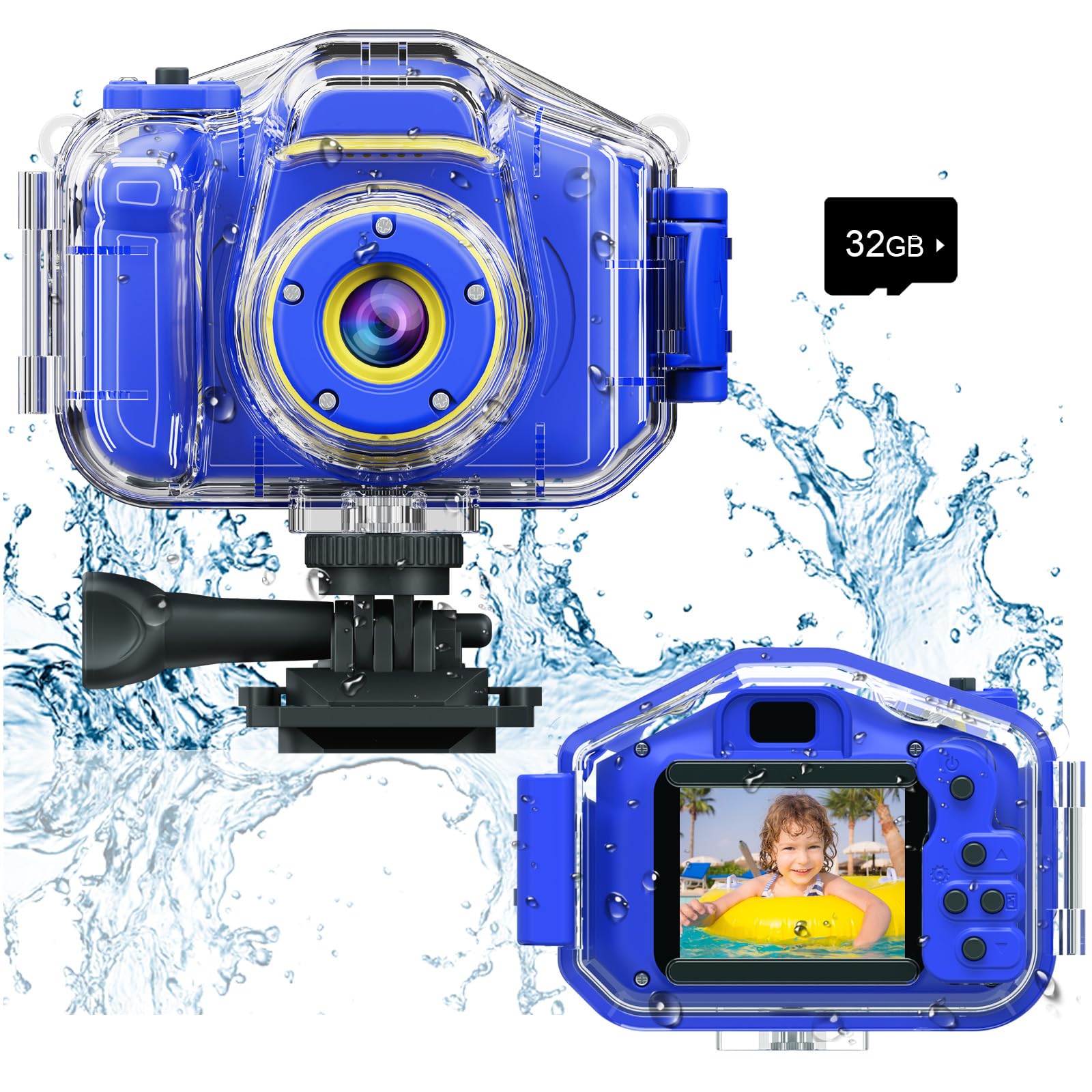 Agoigo Kids Waterproof Camera - Children Underwater Video Digital Camcorder | Du
