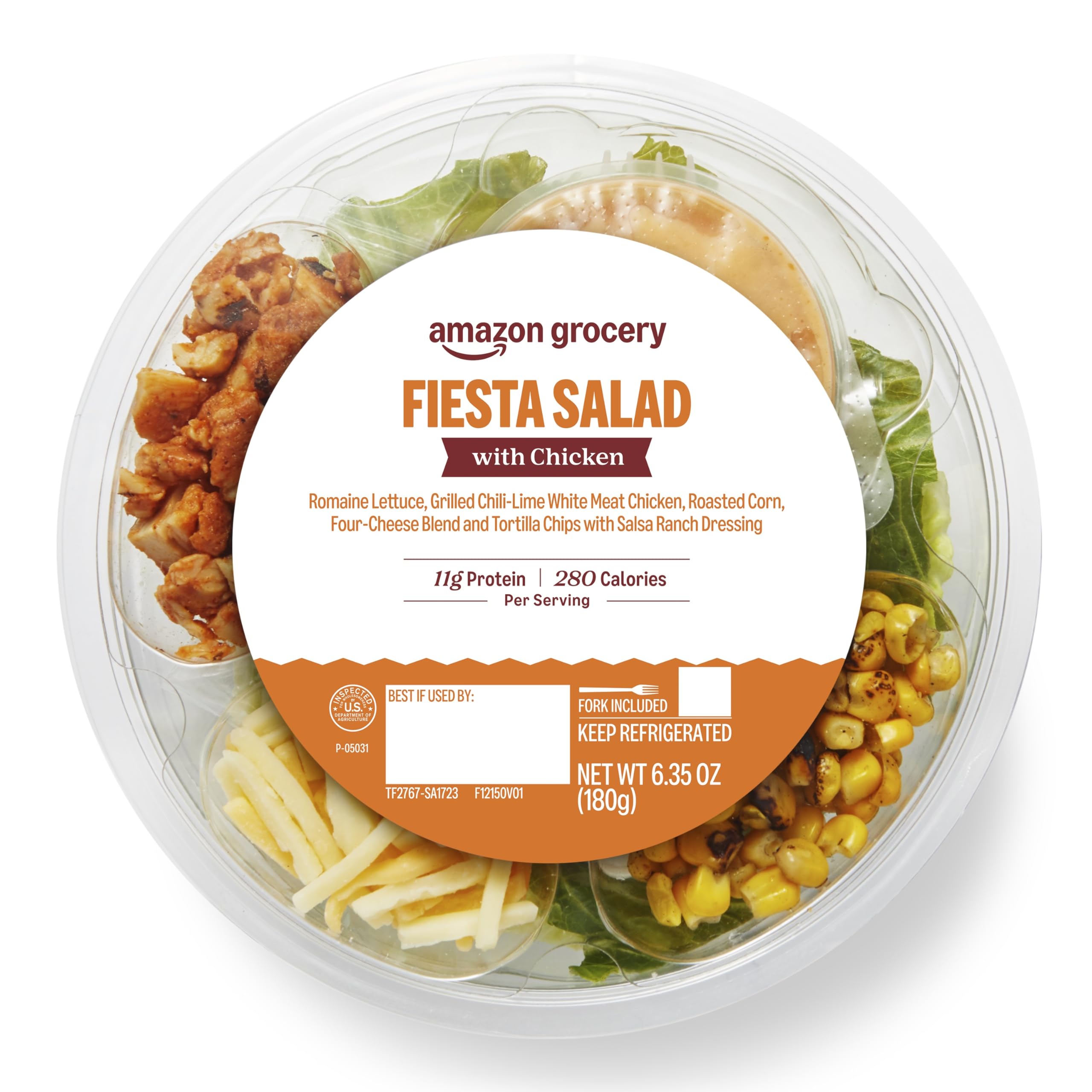 Amazon Grocery, Fiesta Salad with Chicken, 6.35 Oz (Previously Amazon Fresh Bran