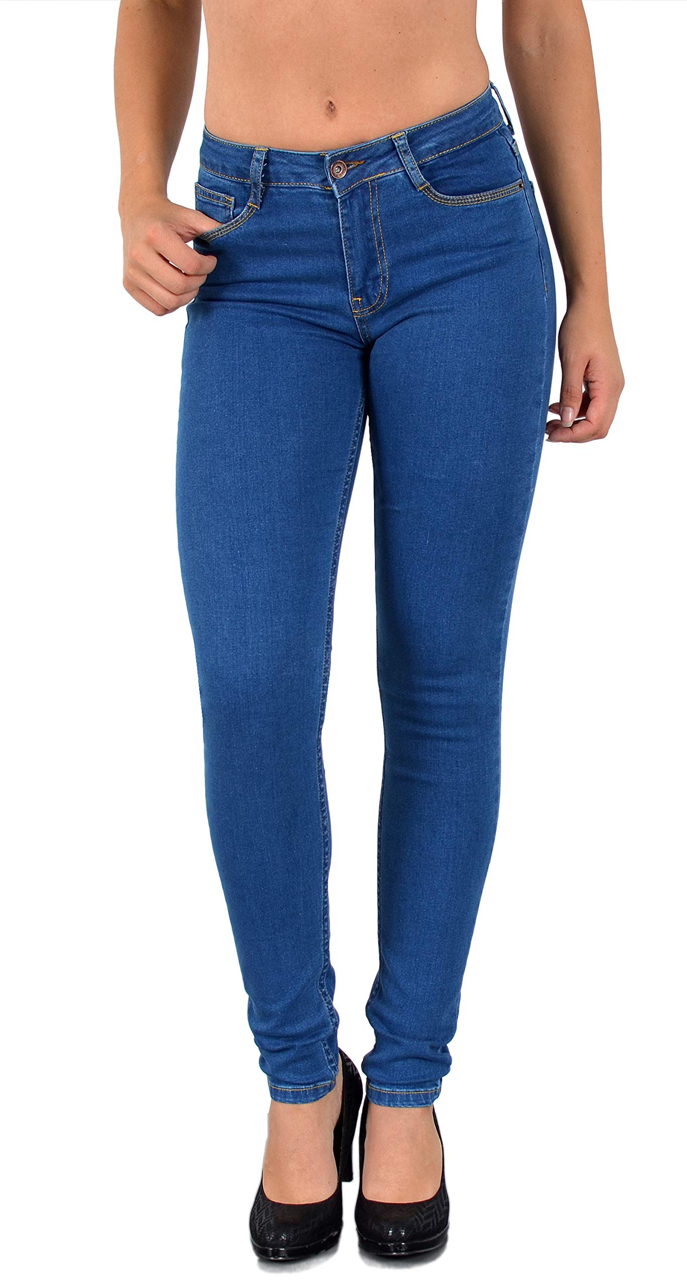 ESRA S400 Women's Jeans High Waist Trousers up to Plus Size