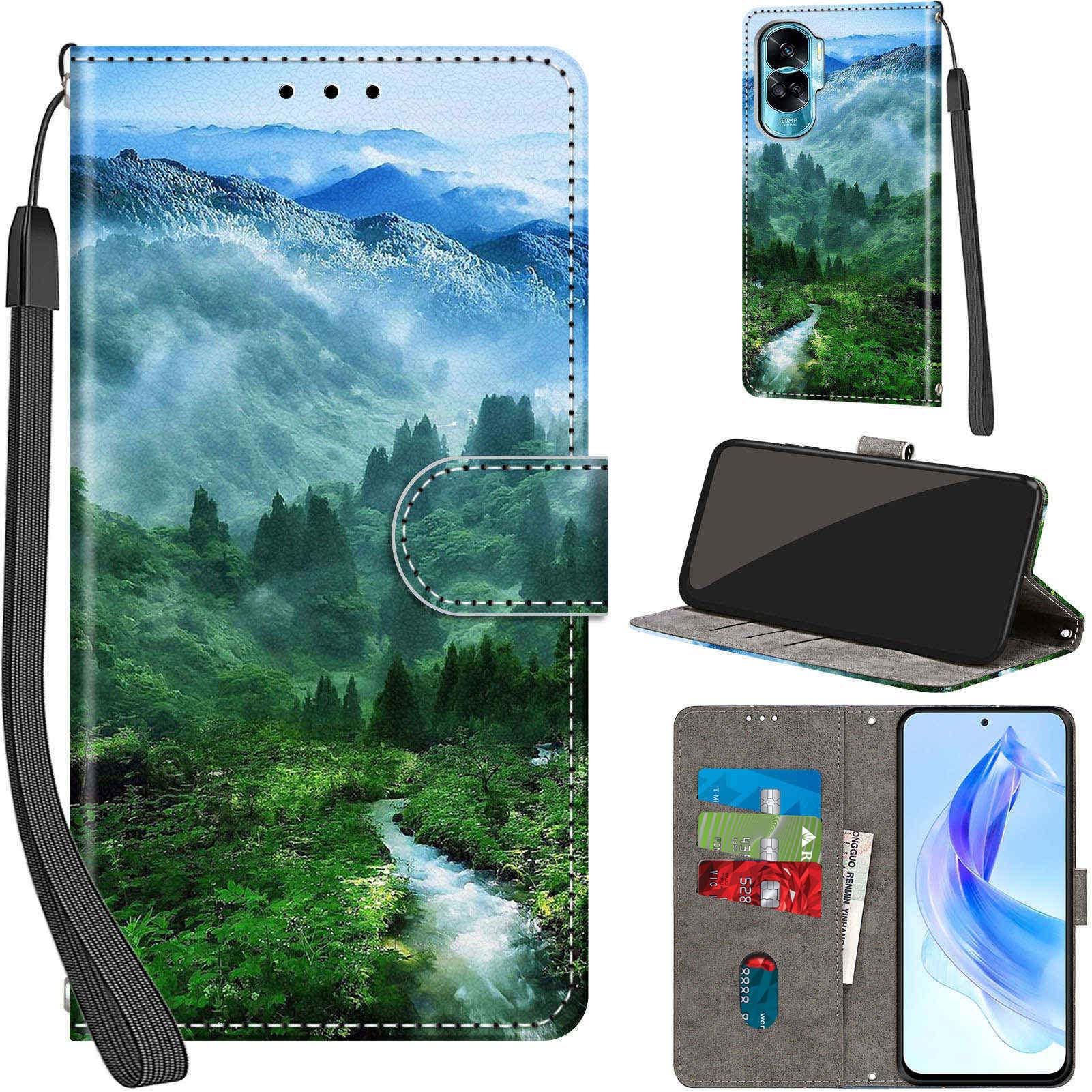 Cover for Honor 90 Lite / X50i 5G Wallet Case Forest