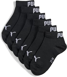 PUMA Unisex Kid's Quarter Recycled Cotton Sock (3 Pair Pack)