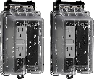 TG 2 Pack Weatherproof Outdoor Outlet Cover for Decorator/GFCI Receptacle