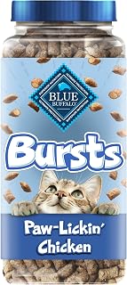 Blue Buffalo Bursts Chicken Crunchy & Creamy Cat Treats, 12 oz | Real Chicken First, Crunchy Shell with Creamy Center, No Chicken By-Product, Corn, Wheat, or Soy