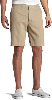 Nautica Cotton Twill Flat Front Chino Short Casual Shorts, Matte Men's