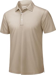 TACVASEN Mens Golf Polo Shirts Dry Fit Short Sleeve Collared Polos Performance Lightweight Casual Active Work T Shirts