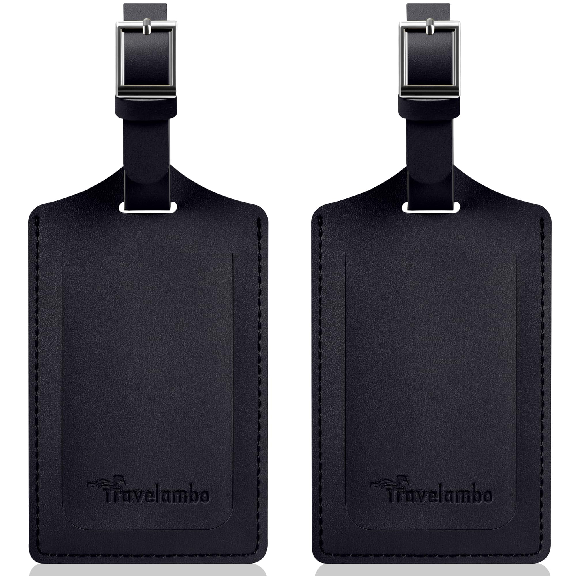 Travelambo 2 Pack Luggage Tags for Suitcases Airplane Travel Essentials | Bright