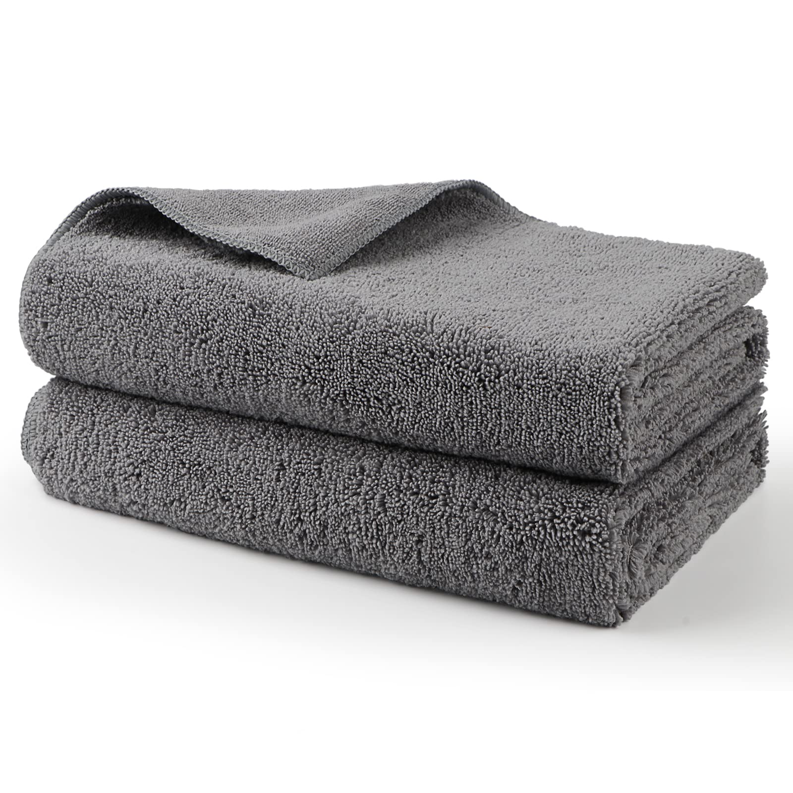 HOMEXCEL Professional Large Microfiber Car Drying Towels 2 Pack, Lint Free, Scra