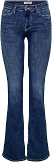 Only - Onlann Mid Flared DNM Soo615 Noos, Women's Flared Fit Jeans