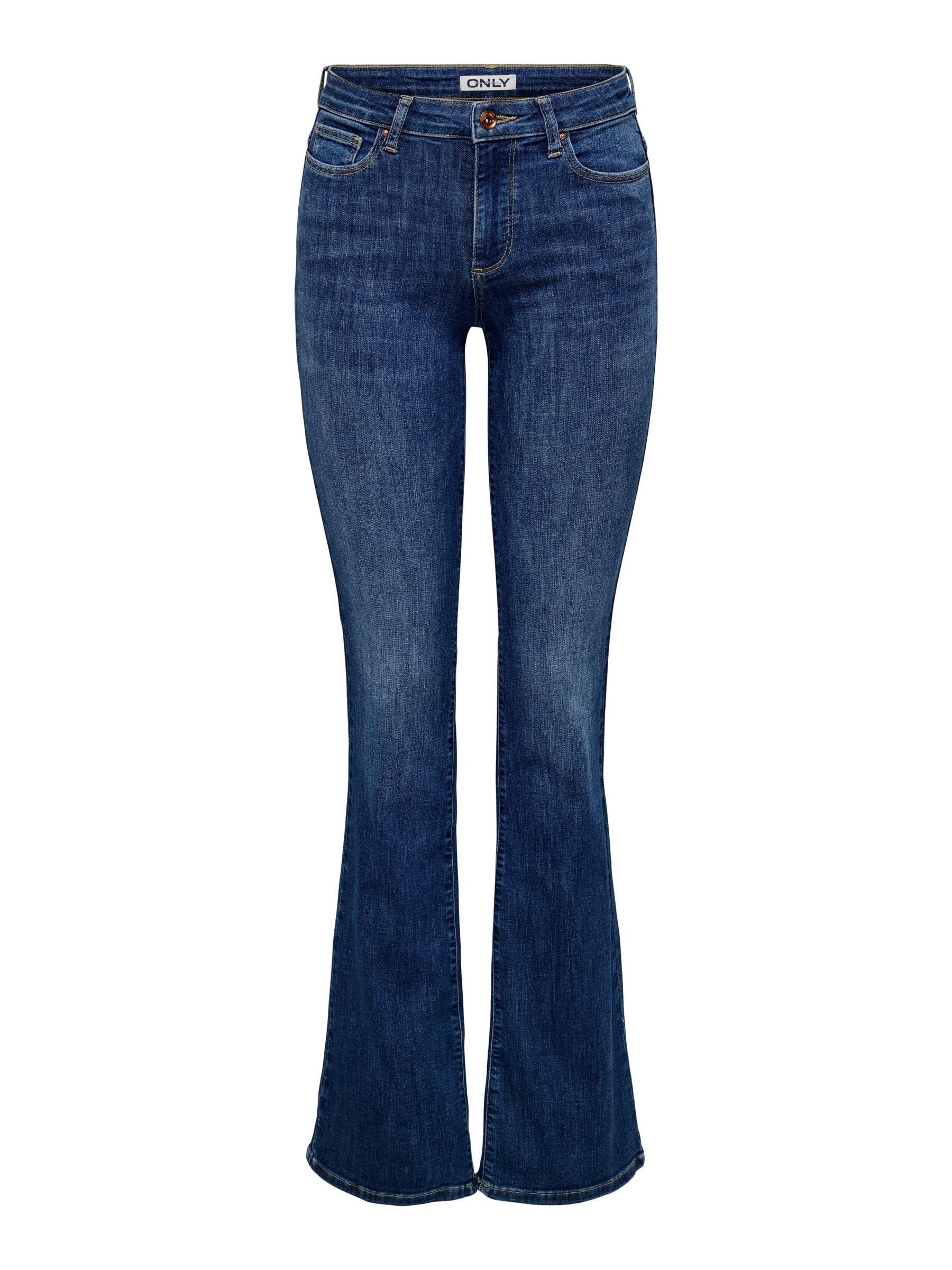 Only - Onlann Mid Flared DNM Soo615 Noos, Women's Flared Fit Jeans