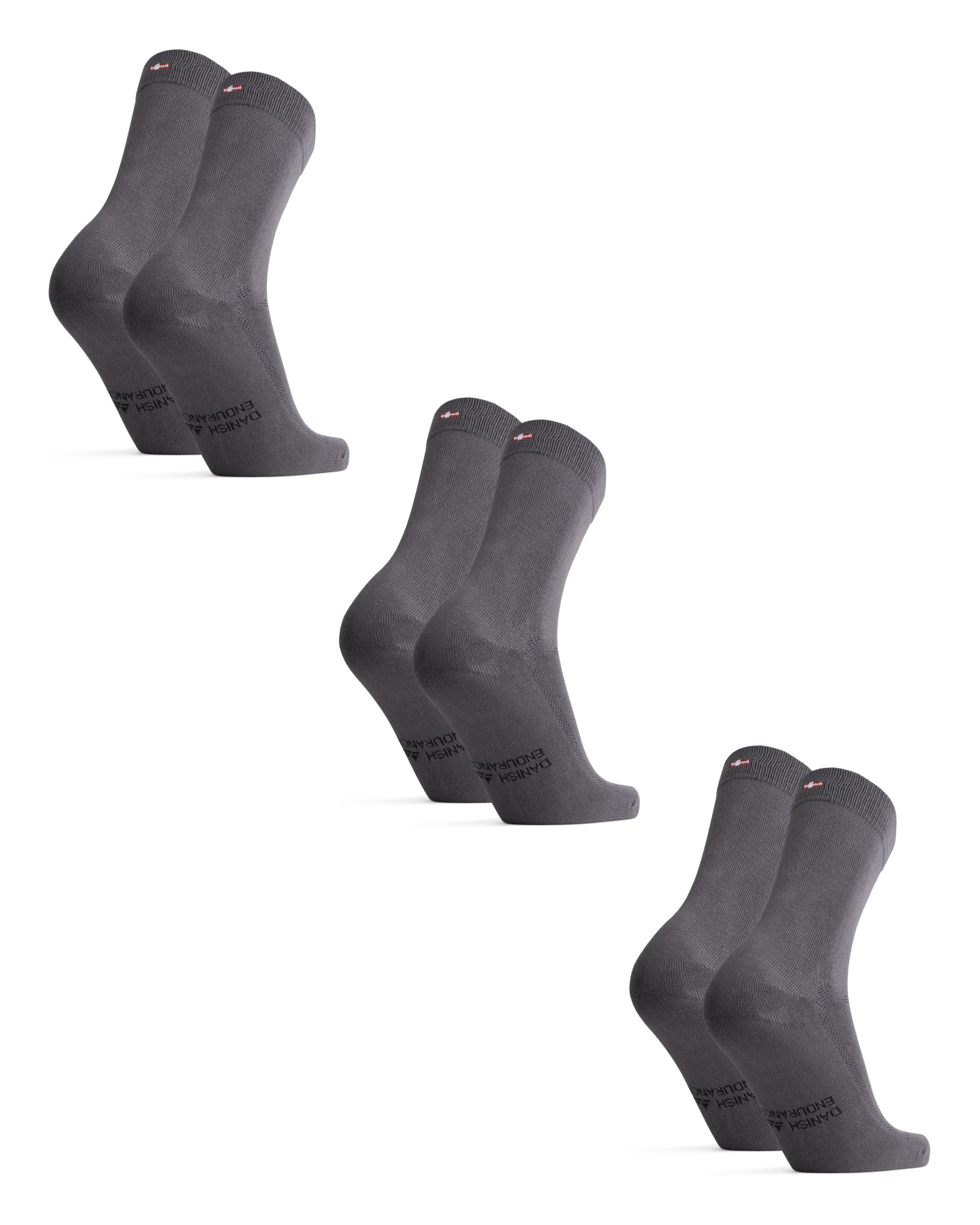 DANISH ENDURANCE Bamboo Socks, Anti Sweat Socks, 3 & 6-pack