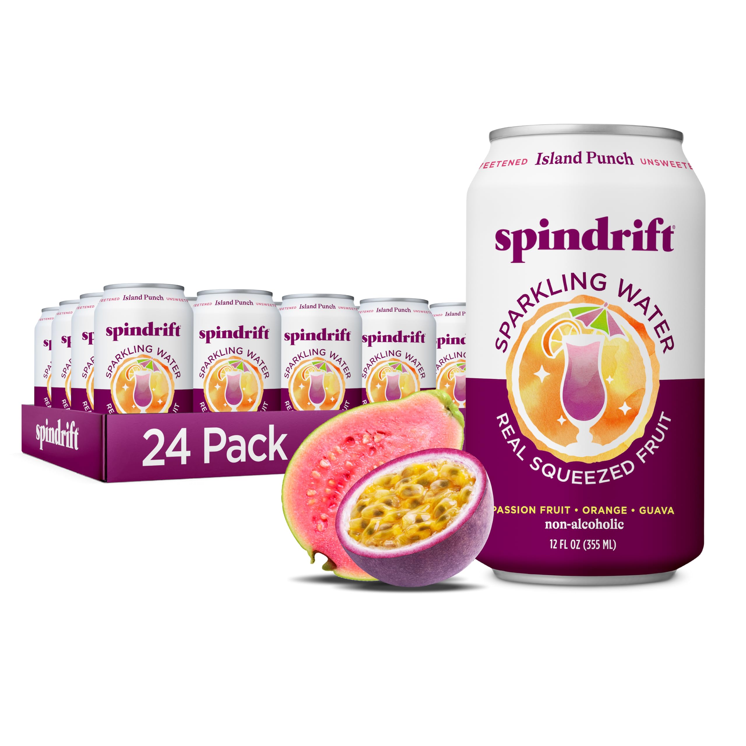 Spindrift Island Punch Can 12 Ounce (Pack of 24)