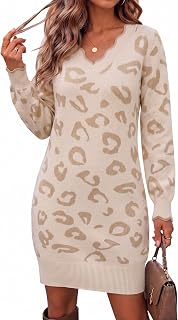 Zeagoo Women's Sweater Dress Pullover Sweater Fall Winter Casual Knit Dress