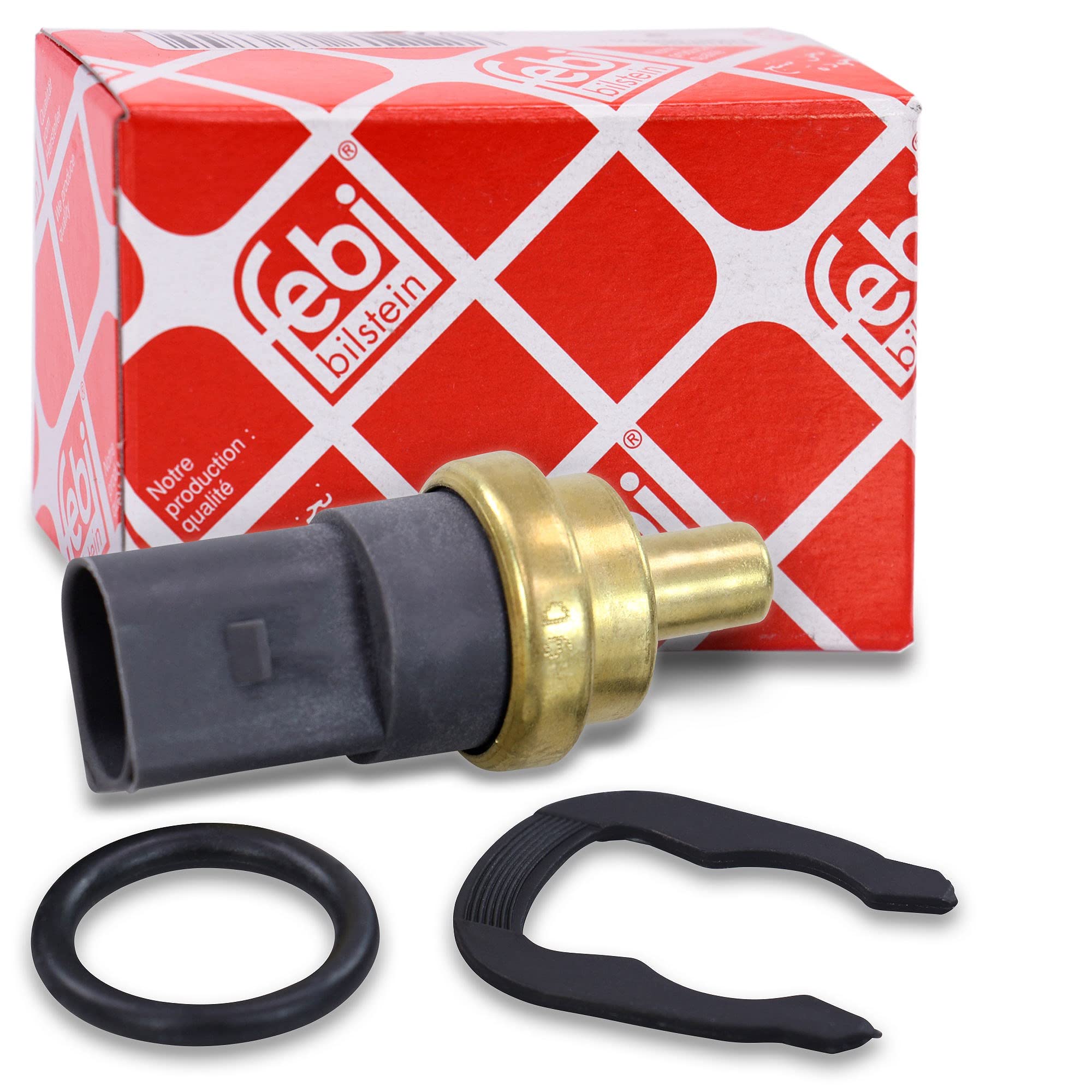 febi bilstein 29318 Coolant Temperature Sensor with seal and retaining spring, p