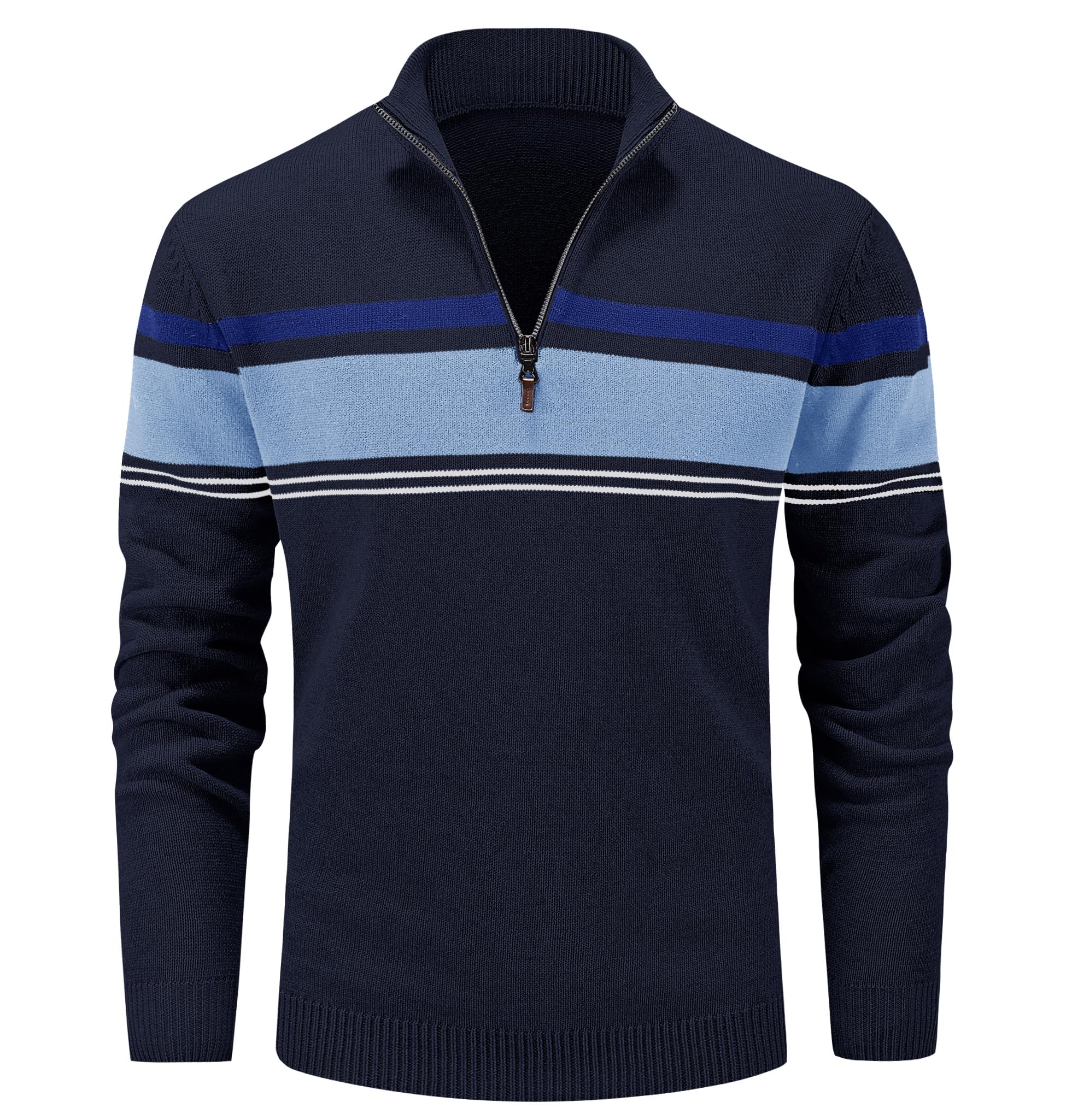 MAGCOMSEN Maglioni Uomo Quarter Zip Inverno Cotone Casual Pullover Maglione