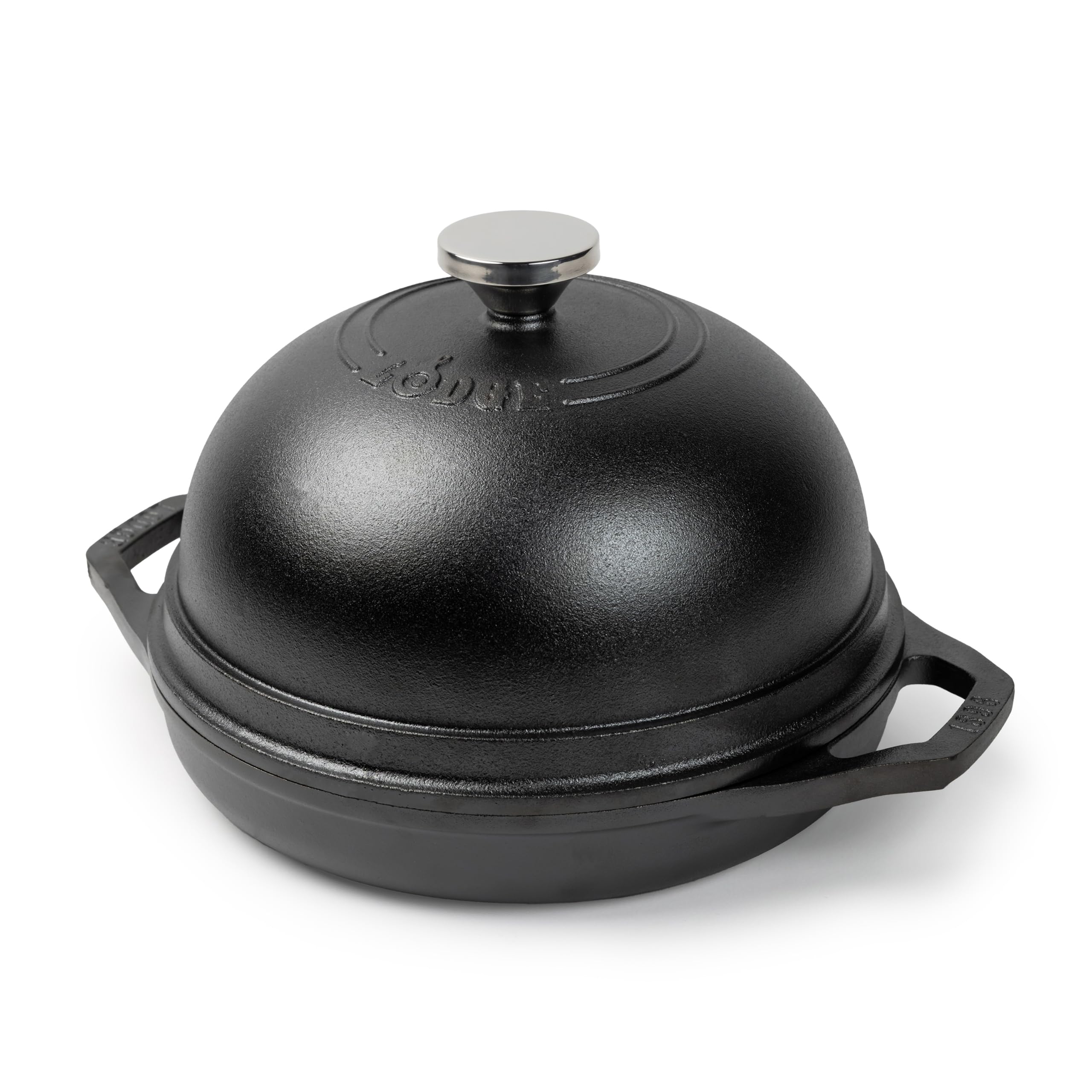 Lodge Chef Collection 9.5-Inch Seasoned Cast Iron Bread Oven | Domed Lid Traps S