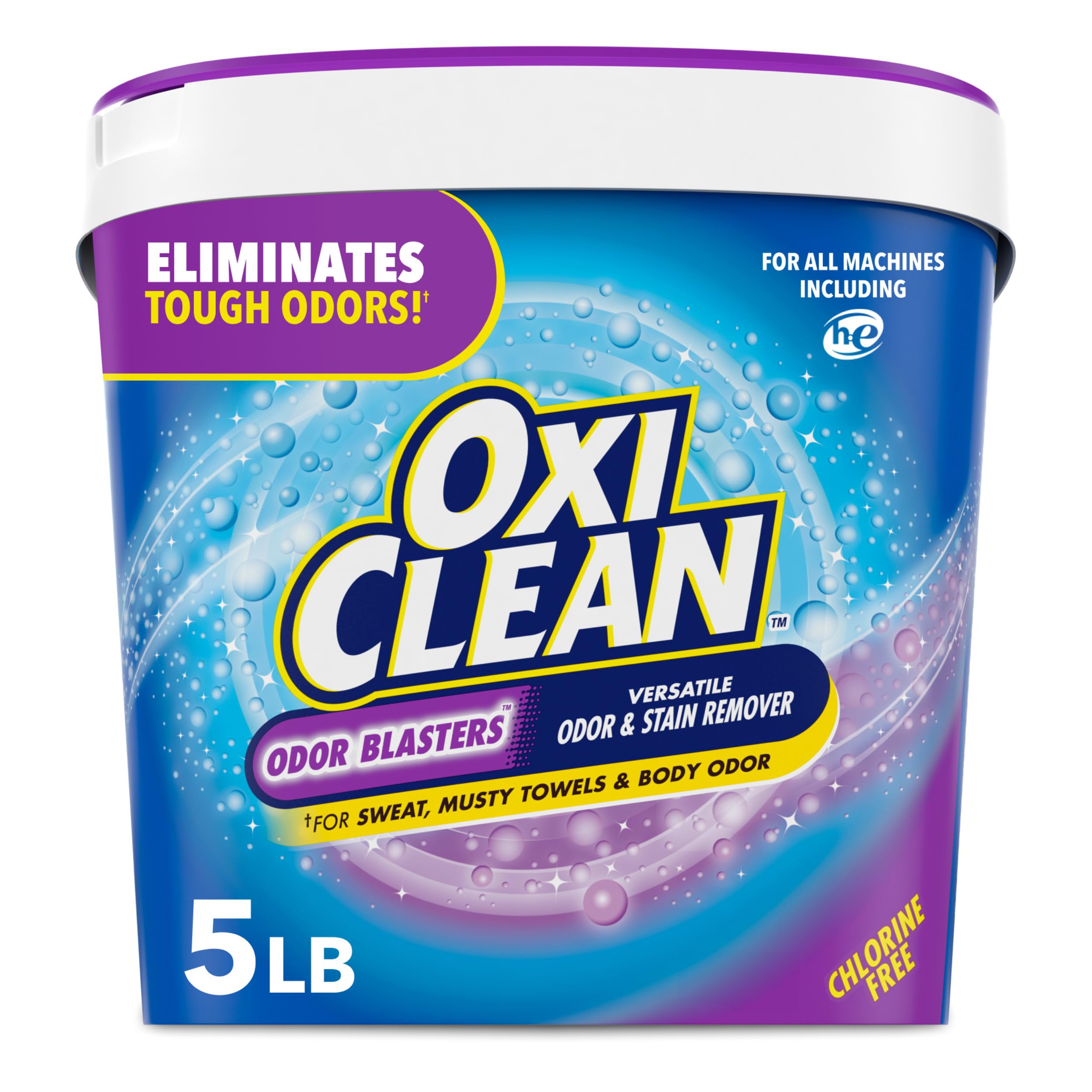 OxiClean Odor Blasters Versatile Odor and Stain Remover Powder, 5 lb | Eliminate