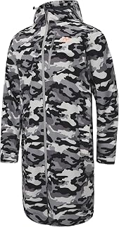 NORDIC OUTLAND Mens Waterproof Breathable Hooded Rain Jacket with Mesh Lining