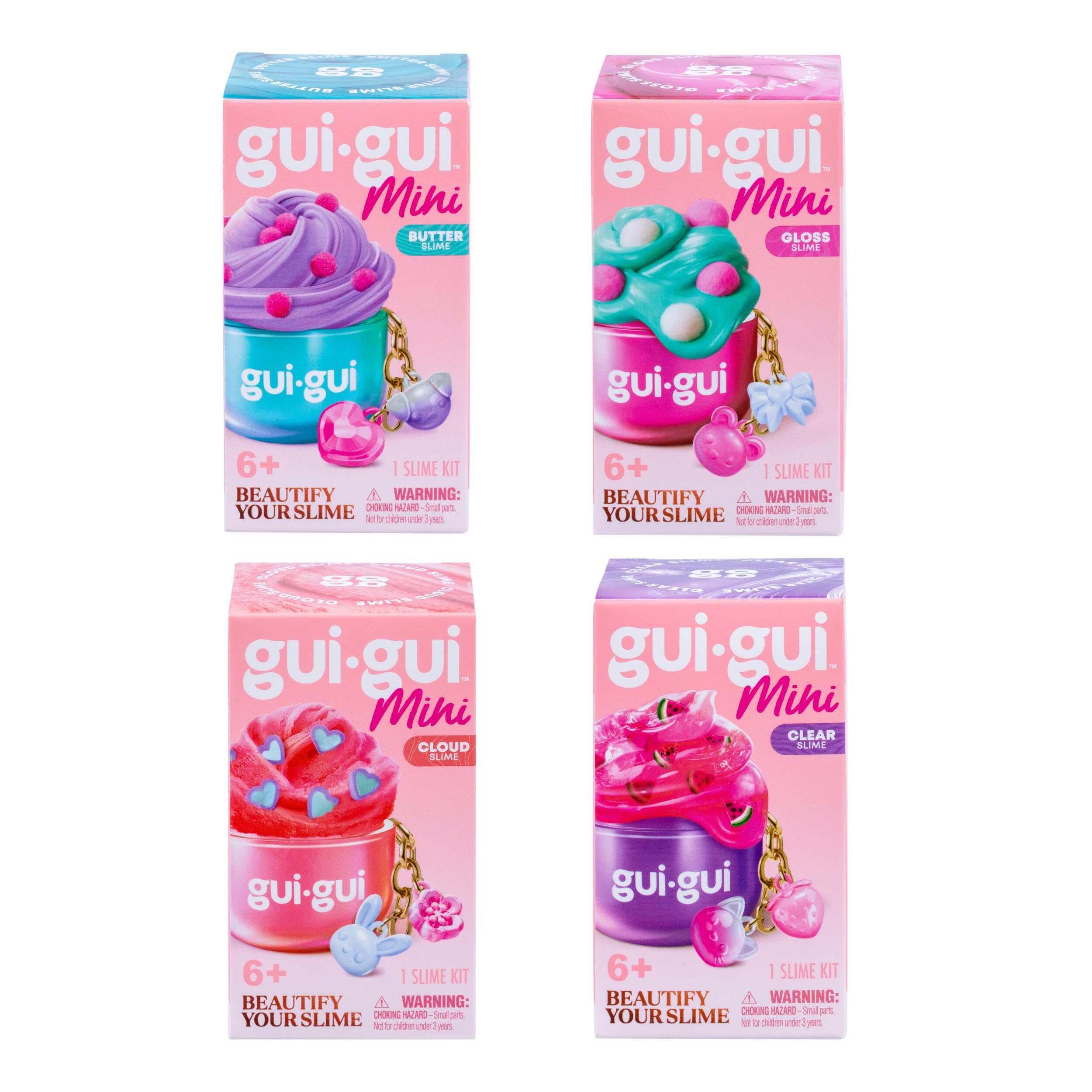 GUI GUI Mini Bundle Pack Slime Kit, Scented Slime for Kids 6+ | 4 collectible mi