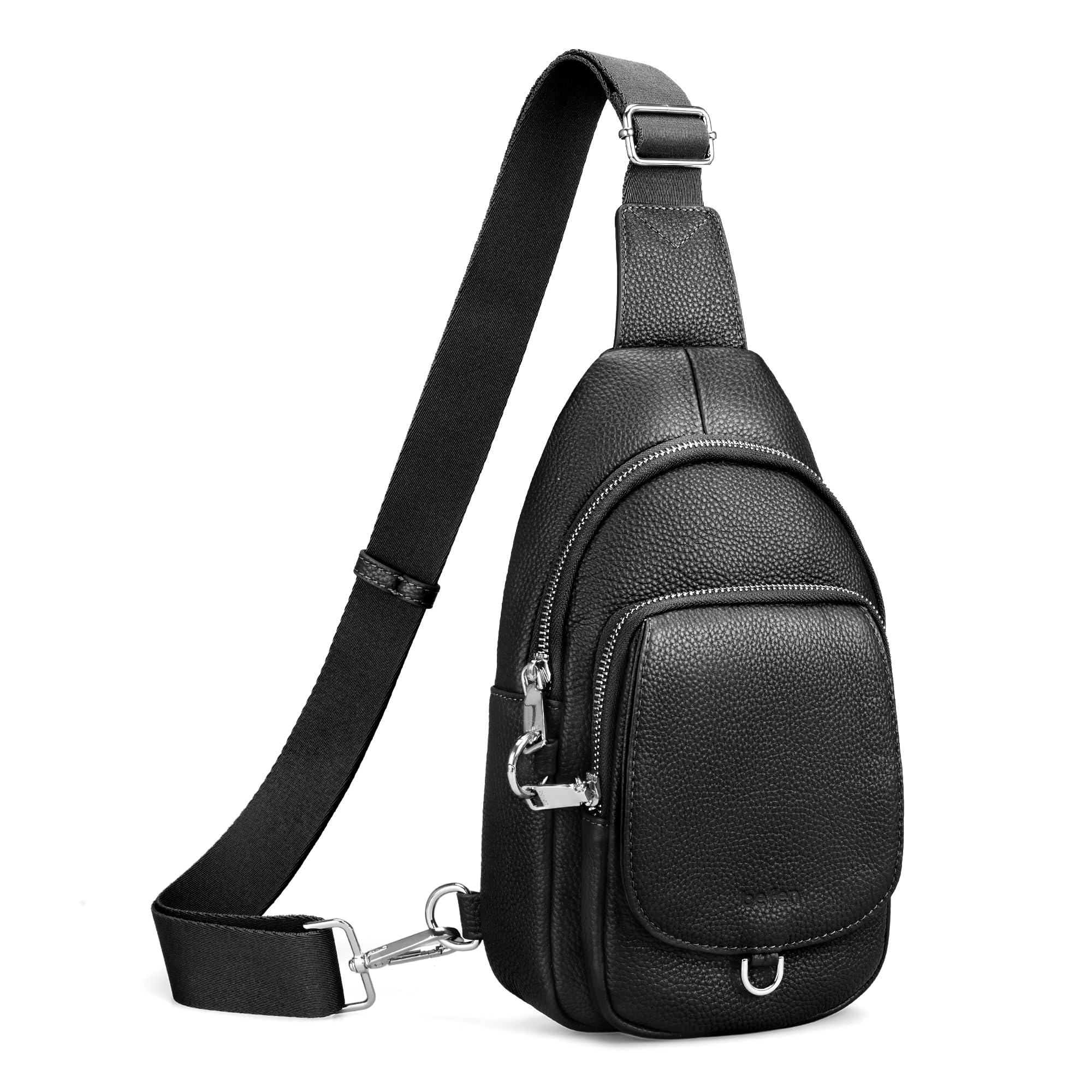 befen Women's Anti-Shoplifting Genuine Leather Shoulder Bag with RFID Protection