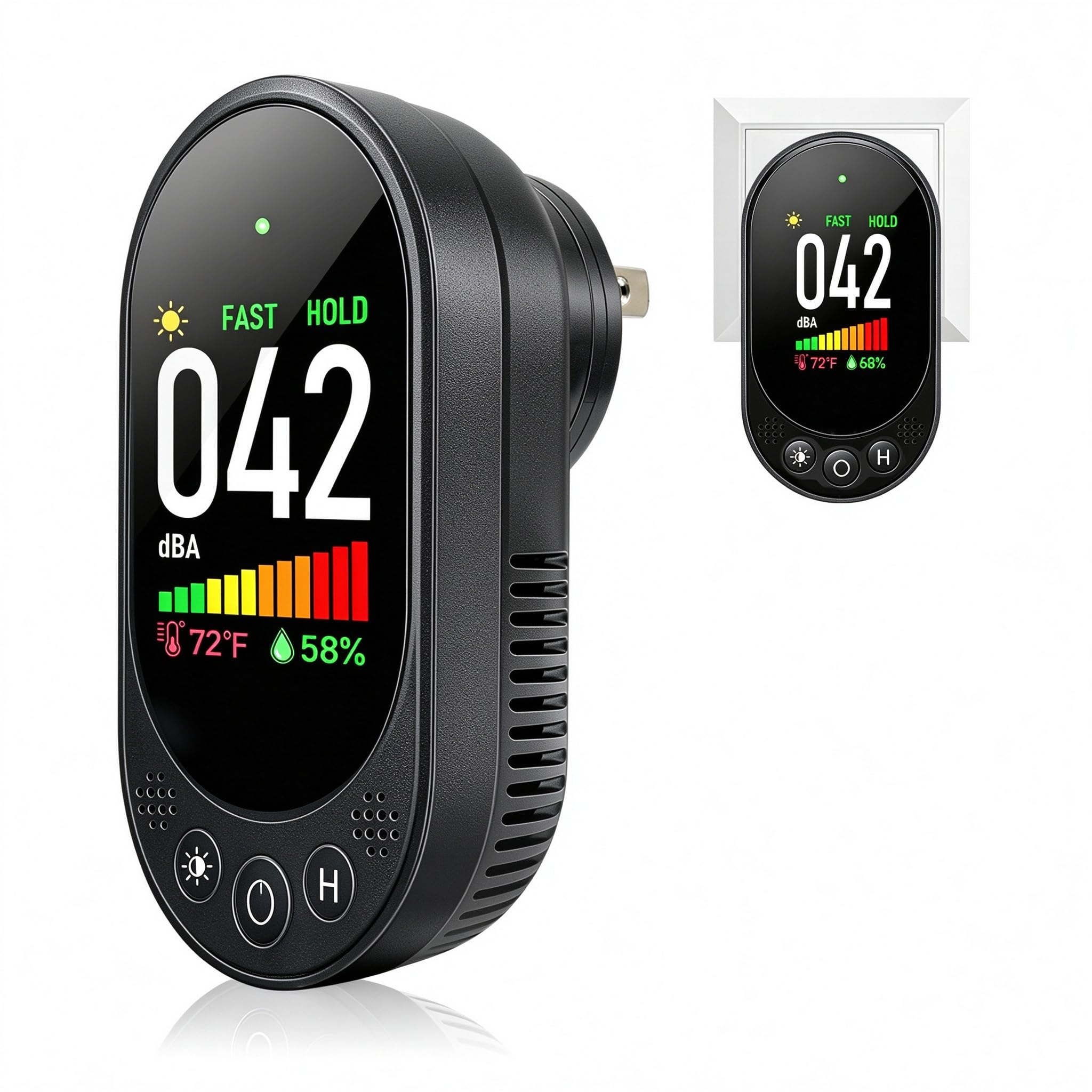 VETOUCH Decibel Meter, Plug-in Sound Level Meter, 3-in-1 Sound Decibel Meter & N
