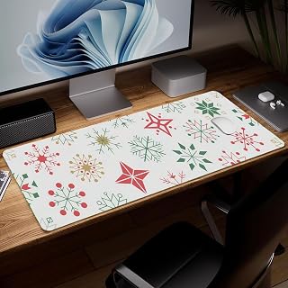 Minimalist Leather Desk Mat, Colorful Art Mouse Pad, Large Computer Keyboard, Waterproof Gaming Mouse Pad, Protection and Desk Cover