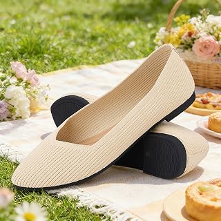 Women's Ballet Flats - Comfortable Elegant Casual Work Shoes for Women