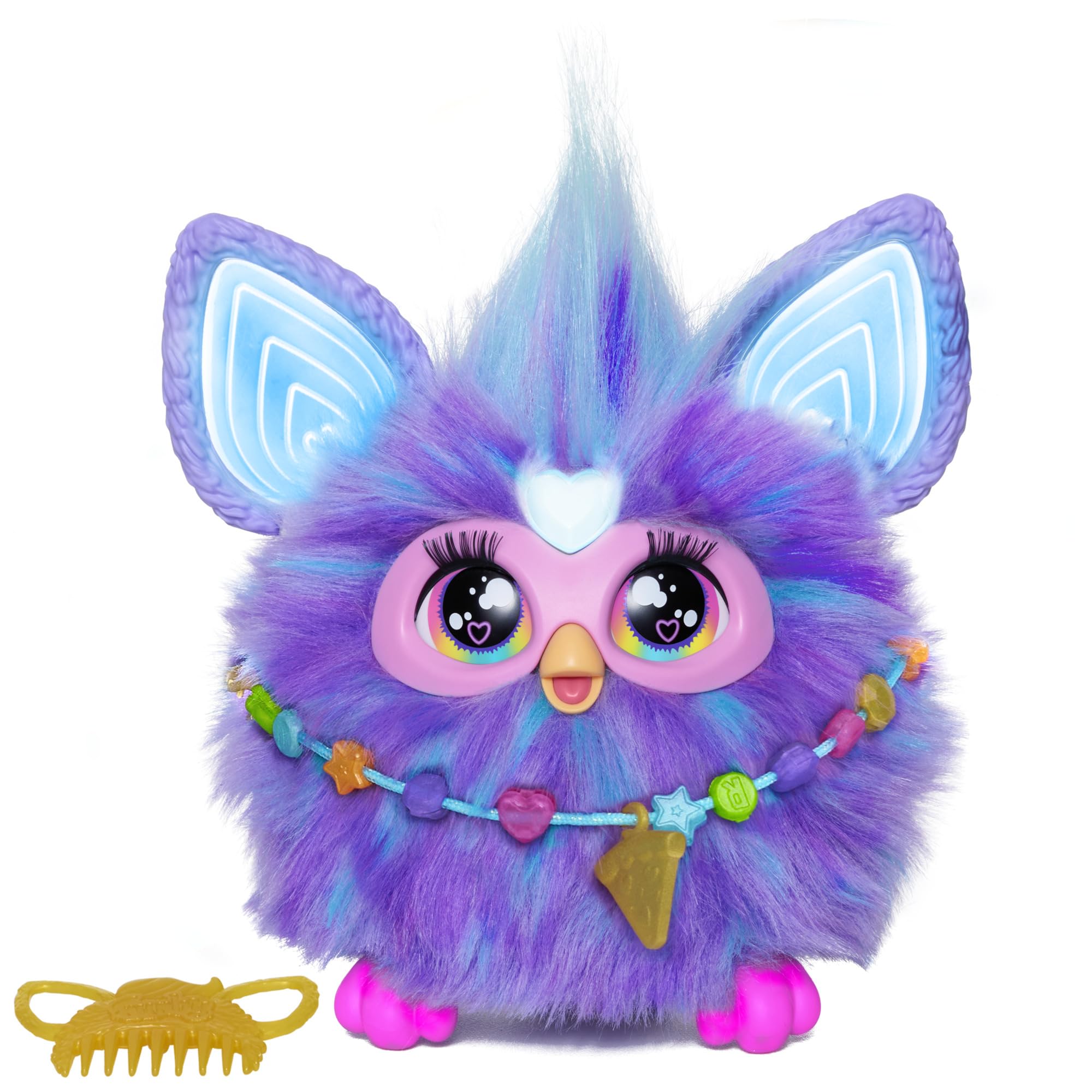 Furby Purple, 15 Fashion Accessories, Interactive Plush Toys for 6 Year Old Girl